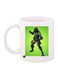 Durable Heat-Resistant Thick Wall Designed Ergonomic Handled Fortnite Game Printed Mug White/Green/Black