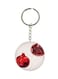 Pomegranate Printed Single Sided Keychain