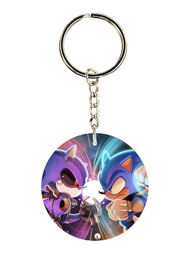 Double Sided Sonic Printed Keychain