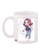 Anime Girl Printed Coffee Mug White/Blue/Beige 11ounce