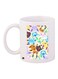 Cartoon Printed Coffee Mug White/Pink/Blue 11ounce