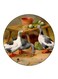 Ducks Printed Fridge Magnet Round Multicolour