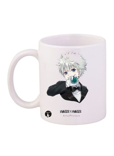 Hunter X Hunter Printed Mug White/Green/Black 12ounce
