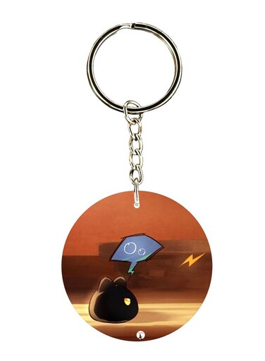 Anime Digimon Printed Keychain
