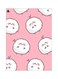 Cartoon Themed Metallic Plate Pink/White/Black 20x15cm