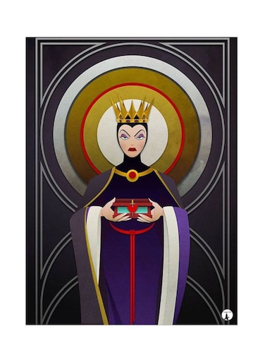 Metal Plate Of Disney Poster Multicolour