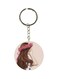 Single Sided Animie Girl Printed Keychain