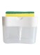 Kithchen Soap Dispenser With Sponge Holder Soap Pump Dispenser And Sponge Holder For Kitchen Sink Dish Washing Soap White