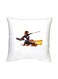 Mobile Legends Printed Decorative Cushion White/Yellow/Black 16x16inch
