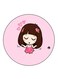 Girl Printed Fridge Magnet Multicolour