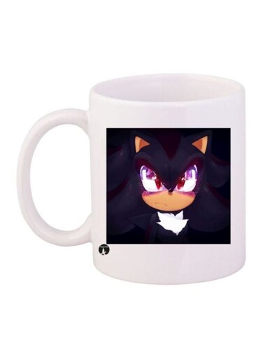 Game Sonic Character Printed Coffee Mug White/Purple/Black