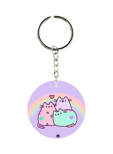 Cat Printed Keychain
