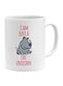 I Am Just A Fat Unicorn Printed Mug White