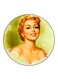 Vintage Art Printed Fridge Magnet Multicolour