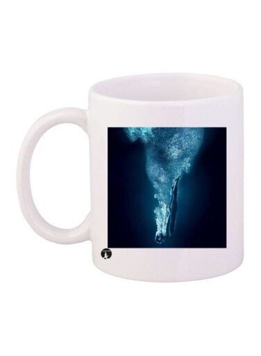 Anime Free Printed Coffee Mug White/Blue/Black