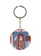 Double Sided Girl Printed Keychain