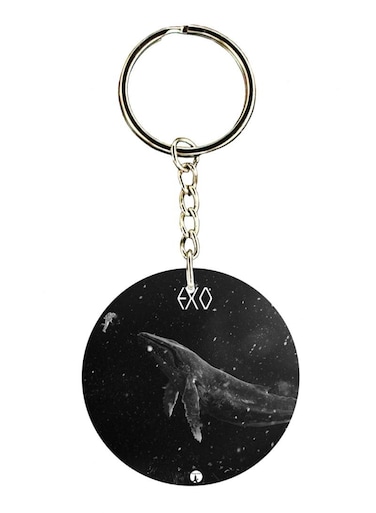 Whale Printed Keychain