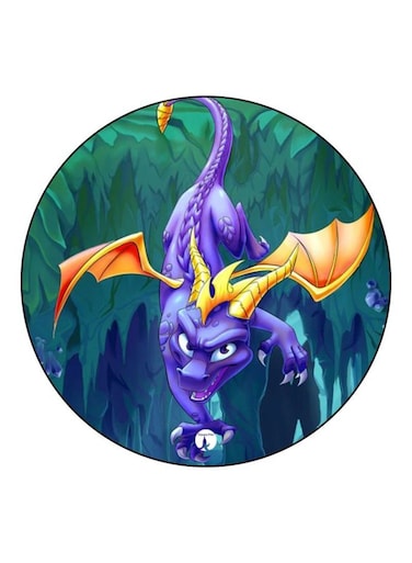 Spyro Printed Fridge Magnet Green/Purple/Orange