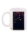 Star Printed Coffee Mug White/Black/Gold 11ounce