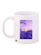 Smiley Emoji Printed Coffee Mug White/Purple/Yellow 11ounce
