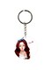 Girl Printed Dual Sided Keychain