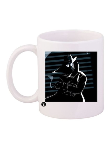Spiderman Printed Coffee Mug White/Black Standard Size