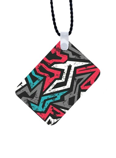 Modern Art Printed Car Mirror Pendant