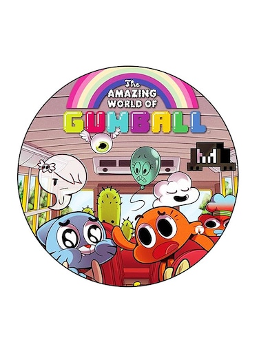 Cartoon Printed Fridge Magnet Multicolour 5.5 x 5.5cm