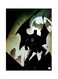 Batman Themed Metallic Plate Black/White/Beige 20x15cm