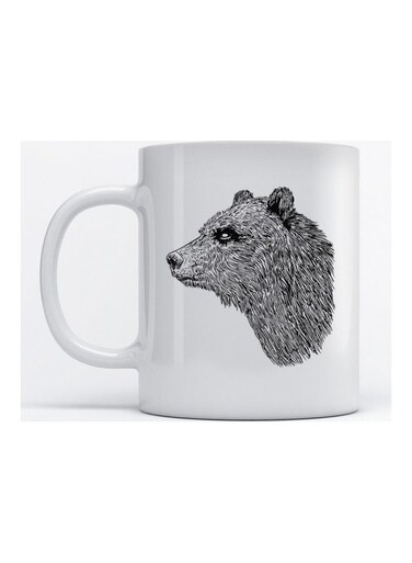 Mug Bear for Coffee and Tea White