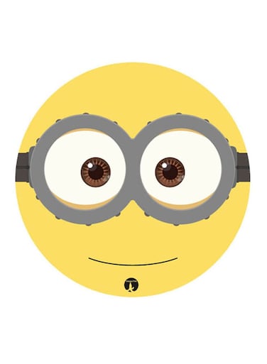 Minions Printed Fridge Magnet Yellow/Grey