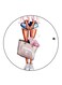 Woman Printed Fridge Magnet Multicolour