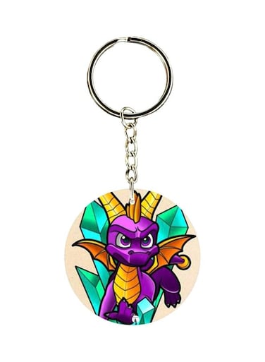 Double Sided Spyro Printed Keychain