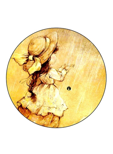 Girl Printed Fridge Magnet Multicolour