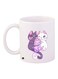 Cartoon Cats Printed Coffee Mug White/Purple/Grey 11ounce