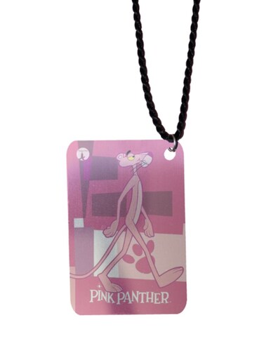 Pink Panther Printed Car Mirror Pendant