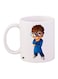 Cartoon Printed Coffee Mug White/Blue/Brown 11ounce