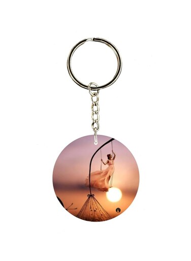 Girl Printed Keychain