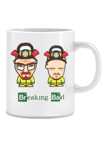 Breaking Bad Printed Coffee Mug White/Yellow/Beige Standard