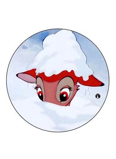 Disney Printed Fridge Magnet Round Multicolour
