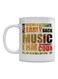 English Words Printed Coffee Mug White/Red/Brown 350ml