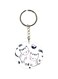 Cat Printed Dual Sided Keychain