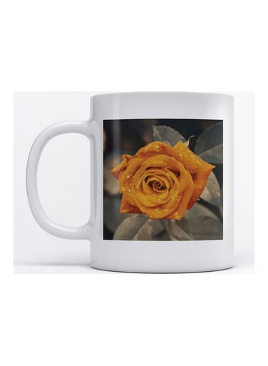 Mug Flower for Coffee and Tea White