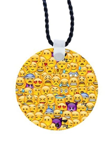Emoji Printed Car Mirror Pendant