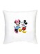 Mickey Mouse Printed Decorative Cushion White/Red/Yellow 16x16inch