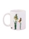 The Last Of Us Printed Coffee Mug White/Green/Yellow 12ounce