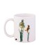 The Last Of Us Printed Coffee Mug White/Green/Yellow 12ounce