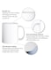 RYN&reg; 1pc Happy Valentine's Day Ceramic Coffee Mug 11oz - Unique Cupid Design , Insulated &amp; Durable, Perfect for Office or Outdoor Use, Limited Edition Gift, Romantic Gift Mug Valentine's Theme Durable Ceramic WHITE
