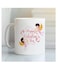 RYN&reg; 1pc Happy Valentine's Day Ceramic Coffee Mug 11oz - Unique Cupid Design , Insulated &amp; Durable, Perfect for Office or Outdoor Use, Limited Edition Gift, Romantic Gift Mug Valentine's Theme Durable Ceramic WHITE