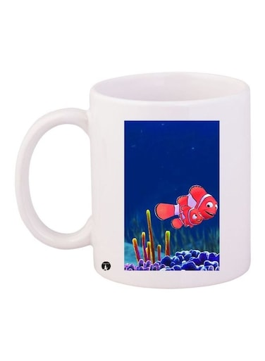 Finding Dory Printed Coffee Mug White/Blue/Red 11ounce